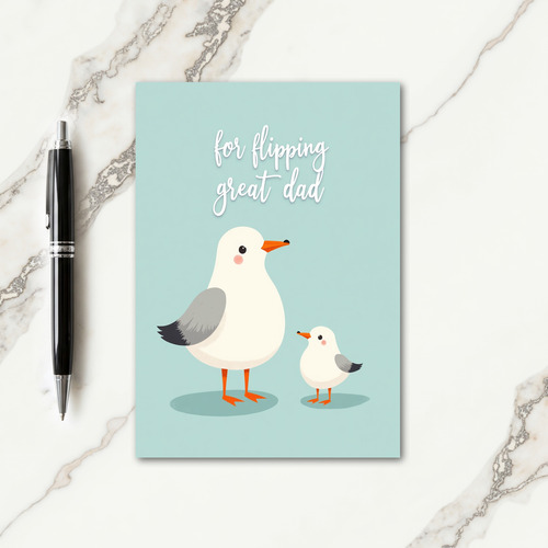 Seaside Fathers Day Art Card