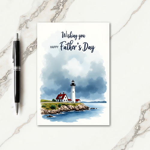 Seaside Fathers Day Card