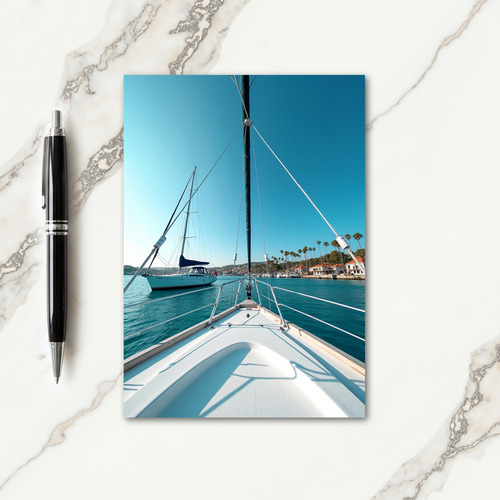 Seaside Fathers Day Harbor Card