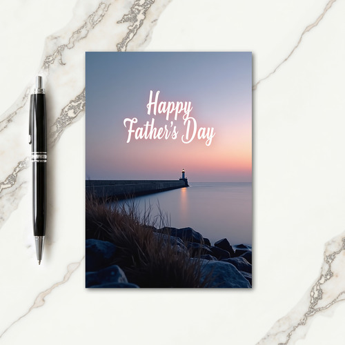 Seaside Fathers Day Light Card
