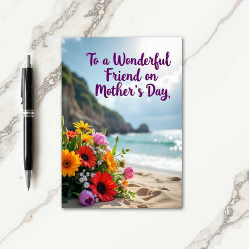 Seaside Friend Mothers Day Card