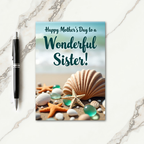 Seaside Happy Mothers Day Card
