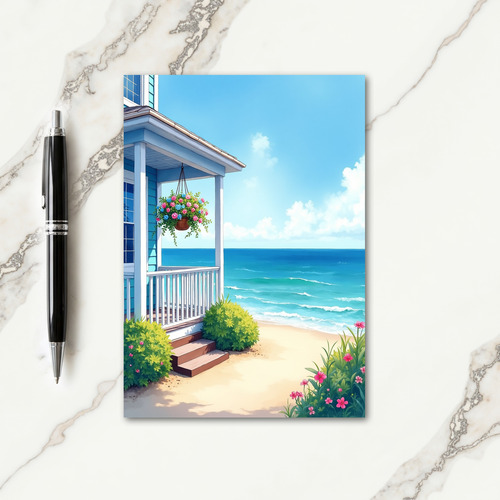 Seaside Home Birthday Card