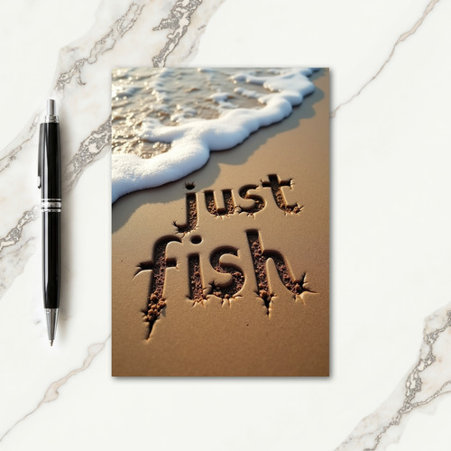 Seaside Just Fish Fathers Day Card
