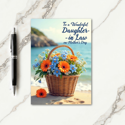 Seaside Mothers Day Bouquet Card