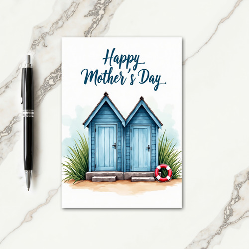 Seaside Mothers Day Cabana Card
