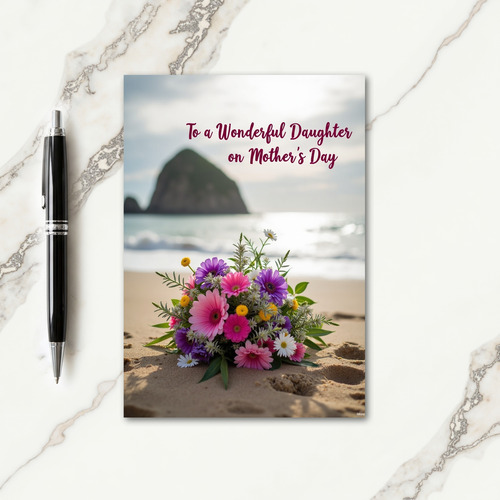 Seaside Mothers Day Flower Card