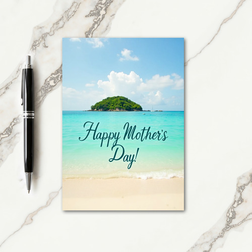 Seaside Mothers Day Scene Card