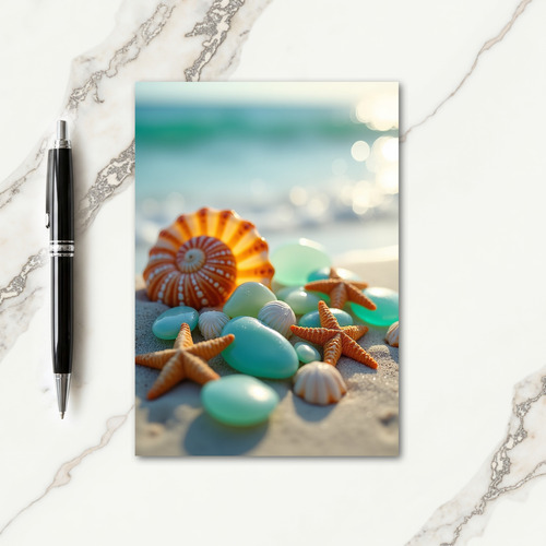 Seaside Mothers Day Shell Art Card