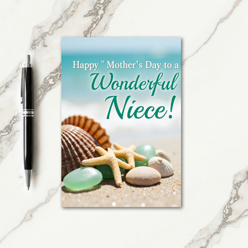 Seaside Mothers Day Wishes Card