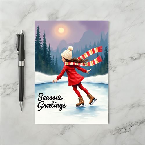 Seasons Greetings Ice Skate