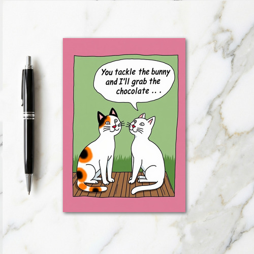 Secret Plan Cat Friend Card