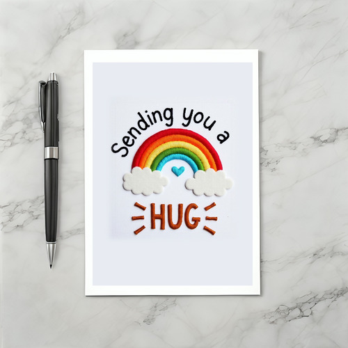 Sending a Hug GET WELL SOON Card