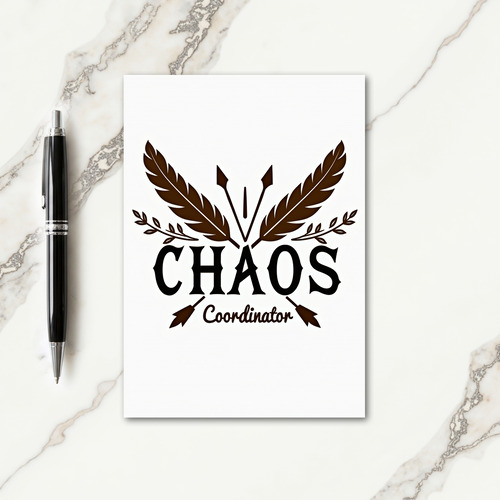 Sepia Chaos Coordinator Moms Card
