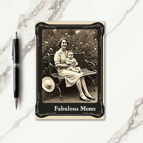 Sepia Motherhood Portrait Card