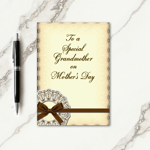 Sepia Tone Mothers Day Grandma Card