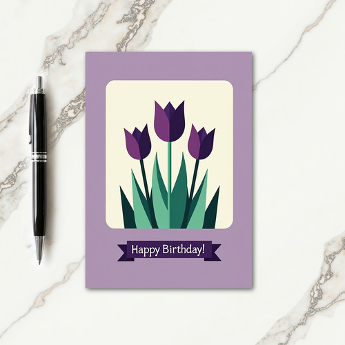 Serene Art Birthday Card
