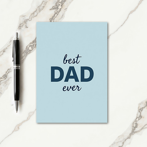 Serene Best Dad Ever Card