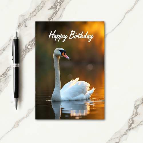 Serene Bird Birthday Card