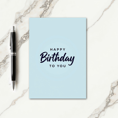 Serene Birthday Card