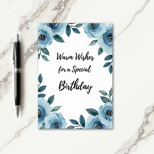 Serene Birthday Greeting Card