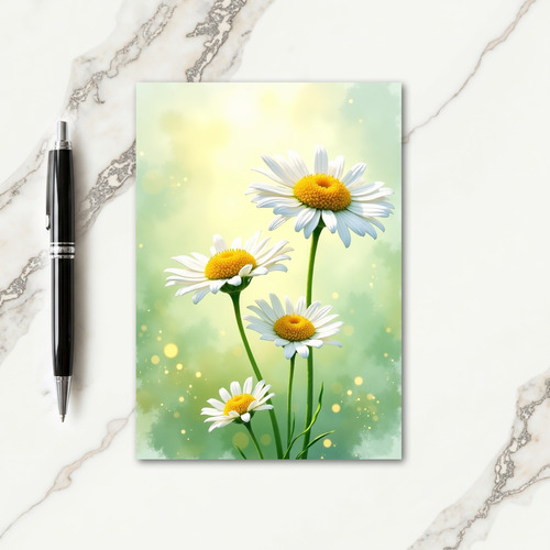 Serene Birthday Luminous Petal Card