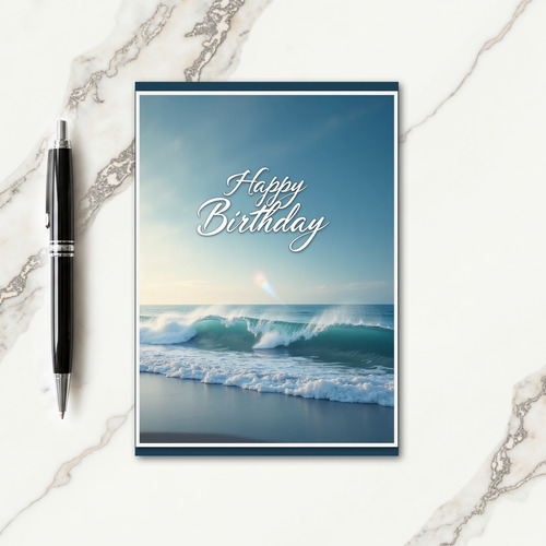 Serene Birthday Sea Vista Card