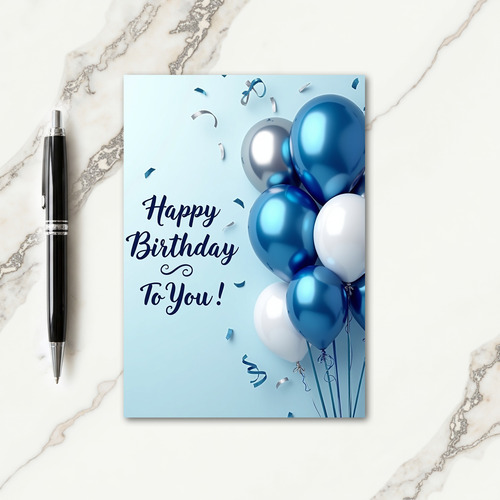 Serene Birthday Sphere Card