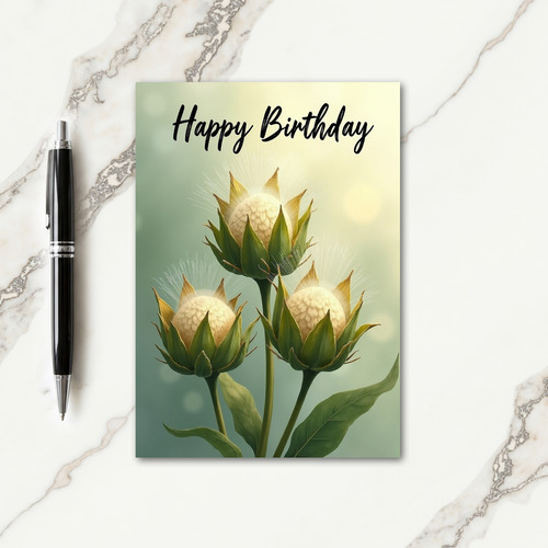 Serene Bloom Birthday Card