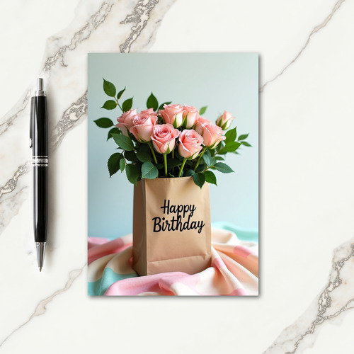 Serene Blooms Birthday Card