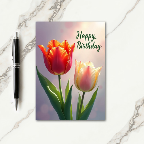 Serene Blossom Birthday Card