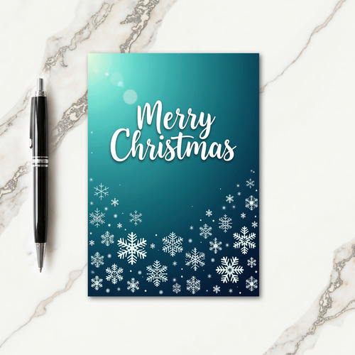 Serene Calligraphy Christmas Card