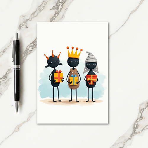 Serene Christmas Art Card