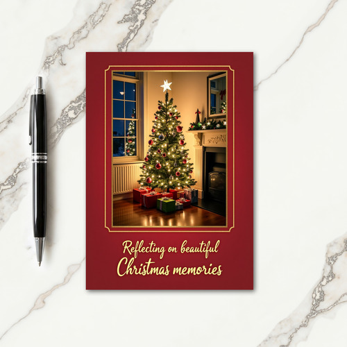 Serene Christmas Tree Card