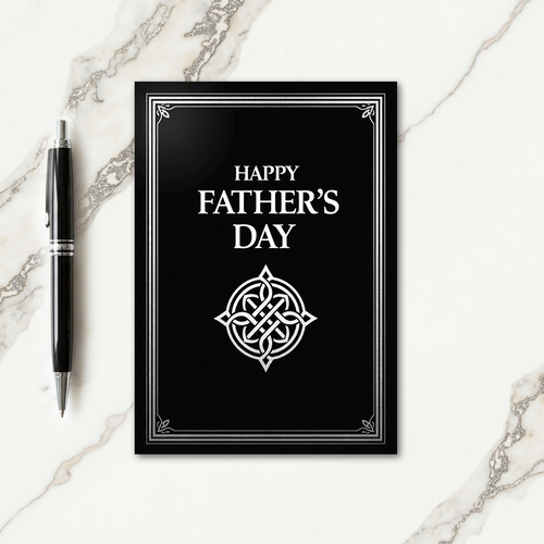 Serene Fathers Day Art Card