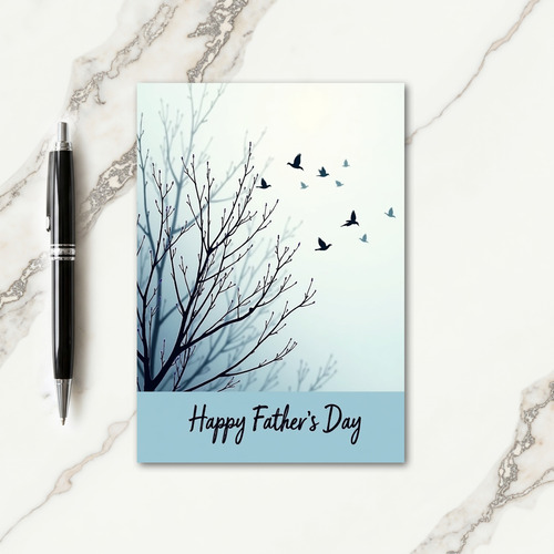 Serene Fathers Day Branches Card
