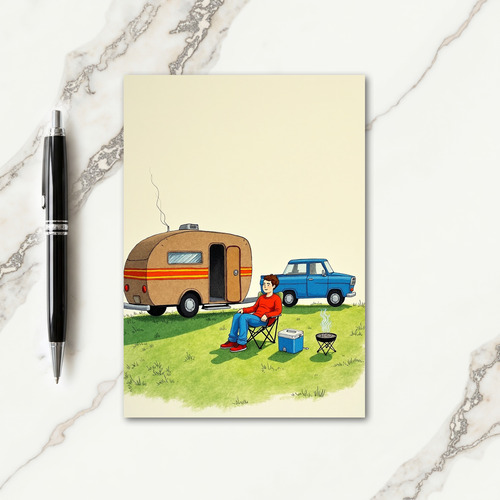 Serene Fathers Day Escape Card