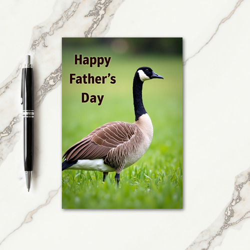 Serene Fathers Day Fowl Card