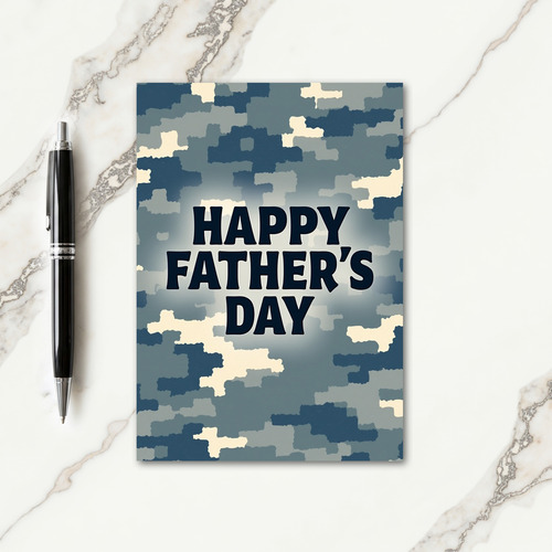 Serene Fathers Day Glow Card