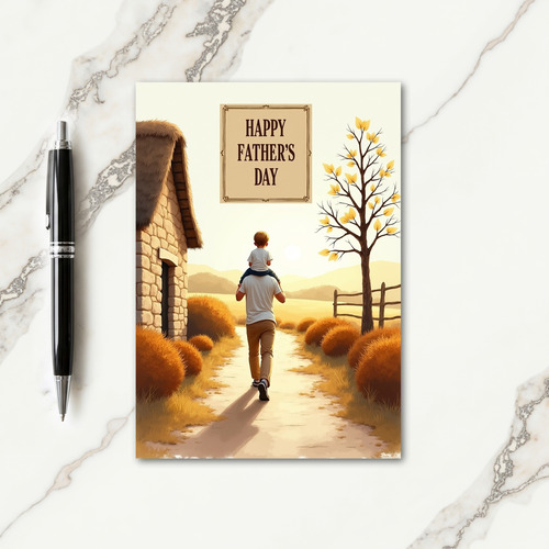 Serene Fathers Day Path Card