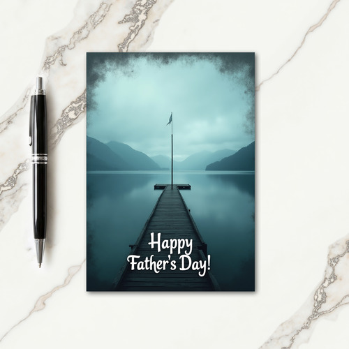Serene Fathers Day Pier Card