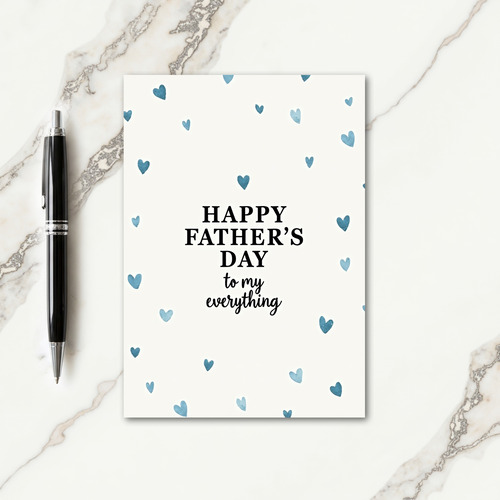 Serene Fathers Day Script Card