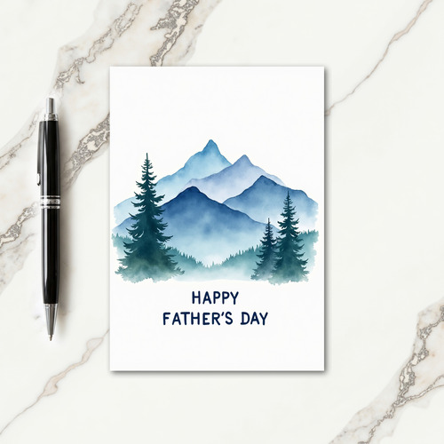 Serene Fathers Day Vista Card
