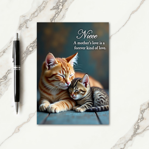 Serene Felines Mothers Day Card