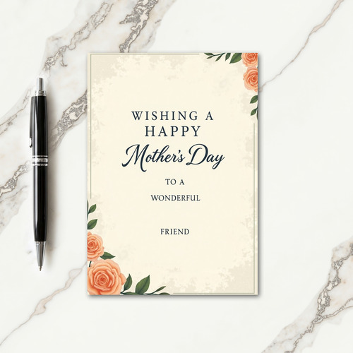 Serene Friend Mothers Day Card