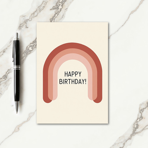 Serene Gradient Birthday Card