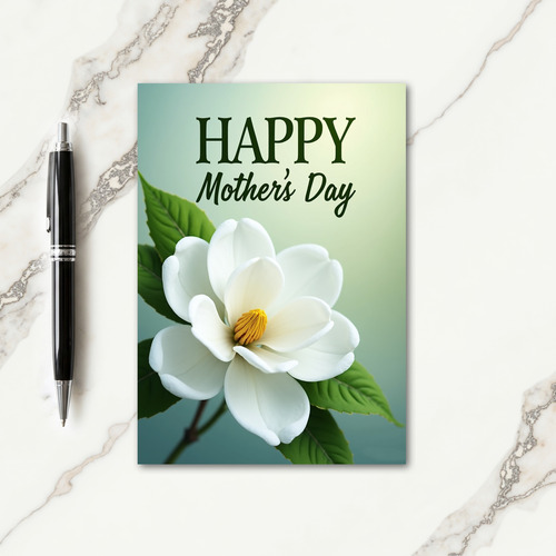 Serene Green Mothers Day Card