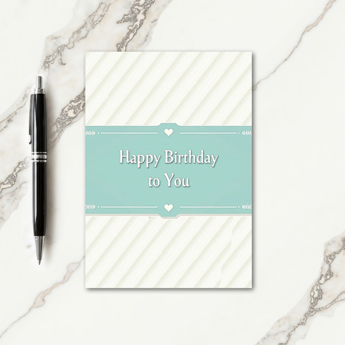 Serene Hearts Birthday Card