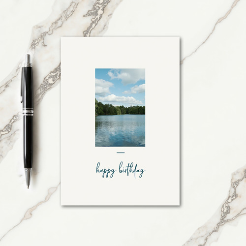 Serene Landscape Birthday Card