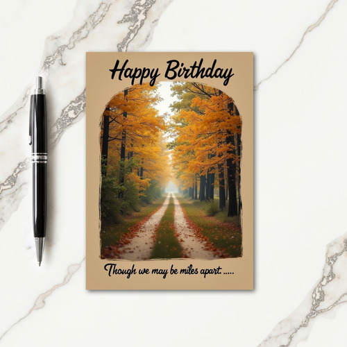 Serene Light Birthday Card